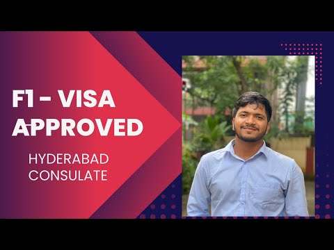 F1 Visa Approved at Hyderabad Consulate 2024