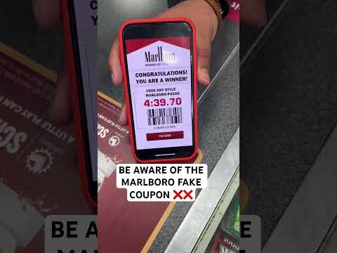 BE AWARE OF MARLBORO FAKE COUPON 😱😱🛑🛑🇺🇸🇺🇸 #fresno #california #usa