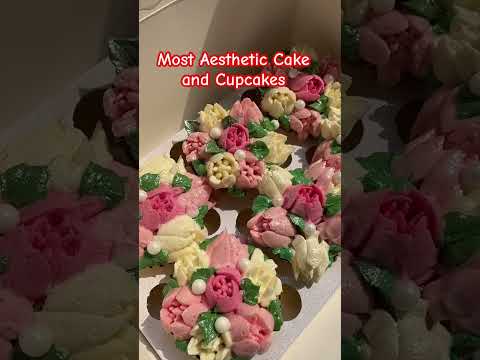 Most Aesthetic cake and cupcakes #banglorefoodies #cakes #cupcakes