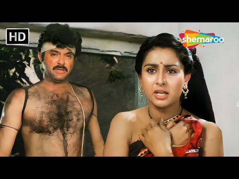 Jab Adhi Raat Mein Poonam Dhillon Mili Anil Kapoor Ko | Kader Khan, Aruna Irani | Kasam