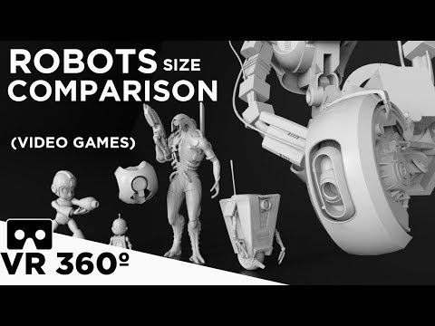 Video game ROBOTS in perspective | VR 360