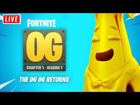 🔴 LIVE - Fortnite OG CHAPTER 1 is BACK!