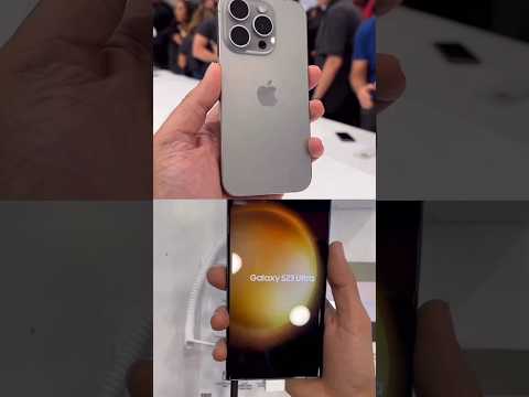 Events :- Iphone 15 pro Max vs s-23 ultra || First impression || 🔥#shorts