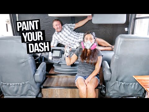 Paint and Update Our RV Dashboard, Trim, and Seats with Spray Paint – RV Renovation