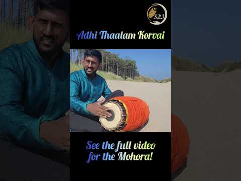 Mridangam on the Beach - Adhi Thaalam Mohora-Korvais in Anglesey #mridangam #carnaticmusic #carnatic