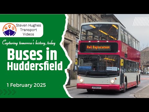 Buses in Huddersfield 1 February 2025