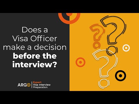 Does a Visa Officer decide to approve or deny you before your interview starts?