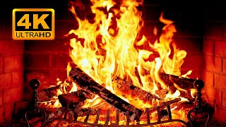 🔥 Cozy Fireplace 4K (12 HOURS). Fireplace with Crackling Fire Sounds. Fireplace Ambience