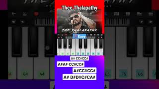 thee thalapathy piano #shorts #piano #walkband