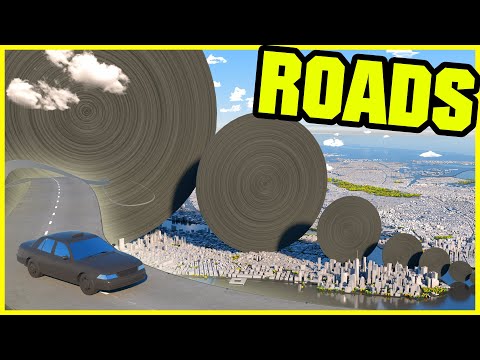 🚗 ROAD NETWORK Size Comparison 🚗 (3D animation)