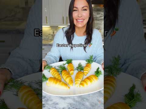 Smoked Salmon Cream Cheese Stuffed Carrot Pastries🥕#EasterAppetizer #StuffedCarrotPastries