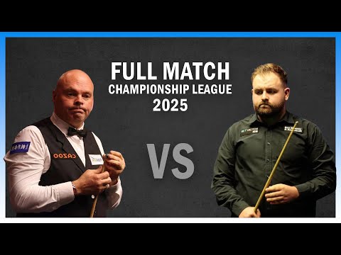 Stuart Bingham Vs Jackson Page Full Match Championship League 2025 Snooker Highlights