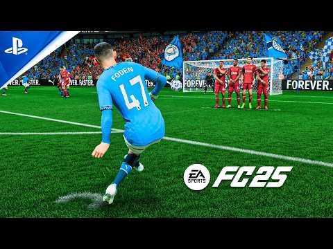 FC 25 | Man City vs Liverpool - Premier League 24/25 | Realistic TV Broadcast Camera | PS5 PRO