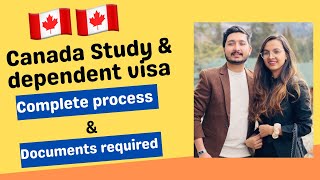 Canada Study visa & Dependent visa (Spousal visa)// Full process & Documents required