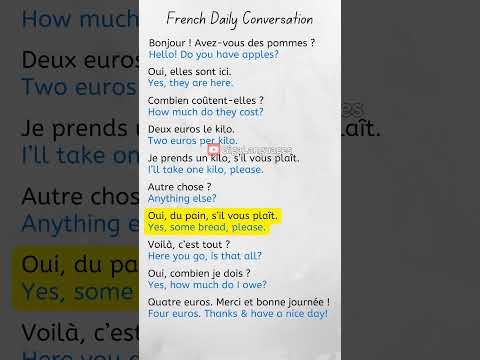 #FrenchConversation: Au Magasin (At the Store) #Frenchlessons #LearnFrançais