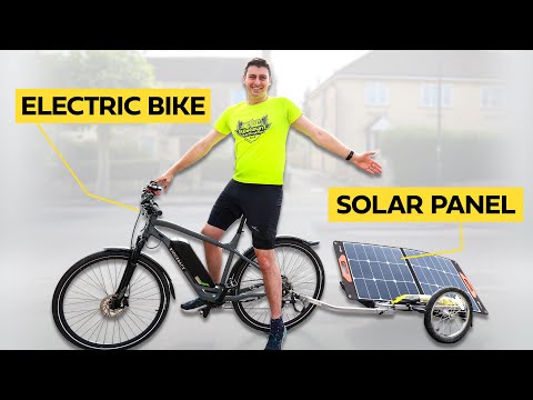 How far can I go on my solar powered bike?