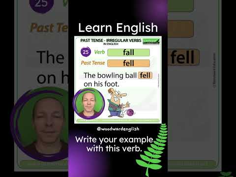 Past Tense of FALL in English ✅ English Pronunciation of FELL | Learn English Irregular Verbs