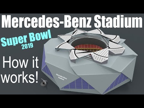 How does the Mercedes-Benz Stadium work?