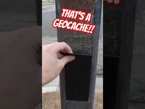 This CRAZY THIN Geocache is Hidden in Plain Sight! #geocache #geocaching