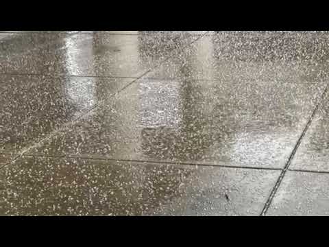 RAW | Hail falls in El Dorado Hills on Thursday