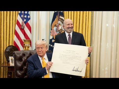 President Trump Participates in a Ceremonial Swearing In of Secretary of Commerce Howard Lutnick