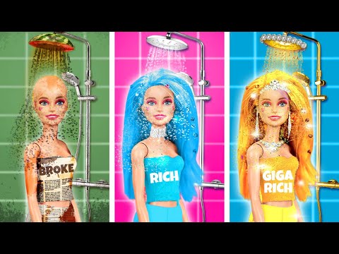 Rich 💸 Vs Giga Rich 💰 Vs Poor ✨ Doll Makeover Stories By ChiLaLa & La La Life 💖