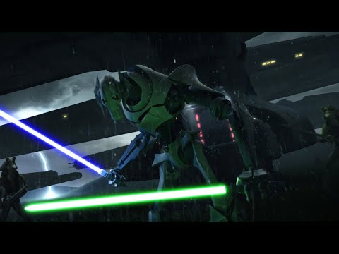 General Grievous getting owned by Gungans