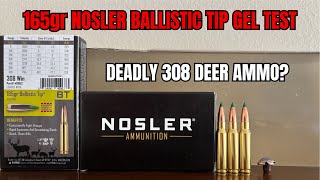 308 Gel Test: Is The 165gr Ballistic Tip Nosler's Best Deer Hunting Bullet?