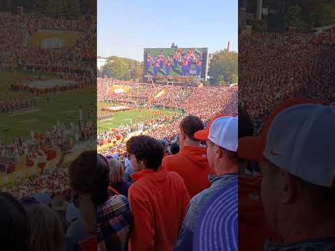 Clemson's arrival vs. Notre Dame