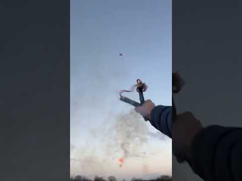 Flying to sky ... #fireworks #rocket #cracker #slingshot  #shorts