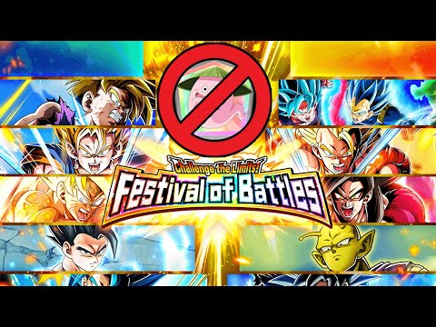 NO ITEMS USED!!!!! CHALLENGE THE LIMITS! FESTIVAL OF BATTLES! Dragon Ball Z Dokkan Battle