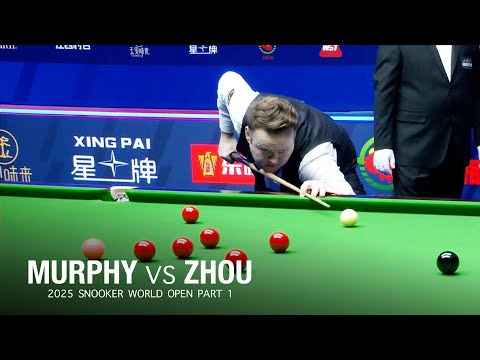 Shaun Murphy vs Zhou Jinhao 2025 Snooker World Open Part 1