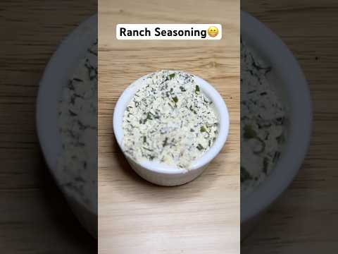 If you love ranch seasoning, you gotta make your own! #shorts #ranch #homemade #ranchdressing