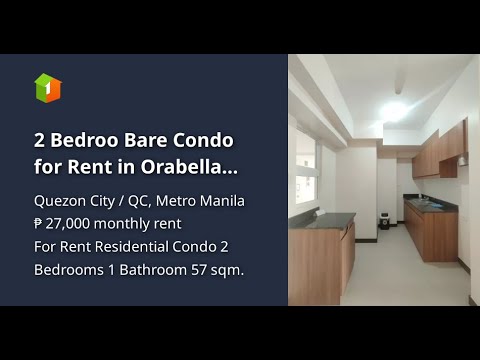 2 Bedroo Bare Condo for Rent in Orabella DMCI 21st Avenue Quezon City