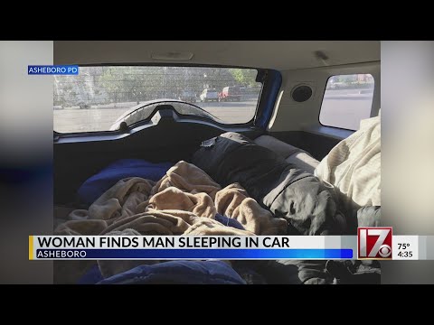 North Carolina woman finds man sleeping in her car