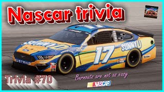 Nascar Trivia -_- The 70th Trivia Question