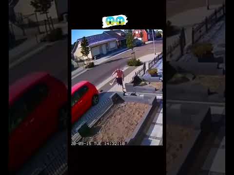 Man Crashes Bike into Fence *Graphic