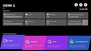 LG Digital Signage In-Built  Content Manager