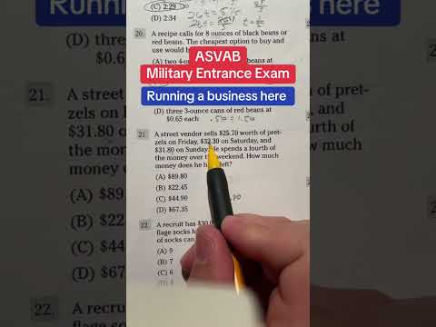 ASVAB Arithmetic Reasoning Practice Problem of the Day21 #asvab #arithmeticreasoning #afqt