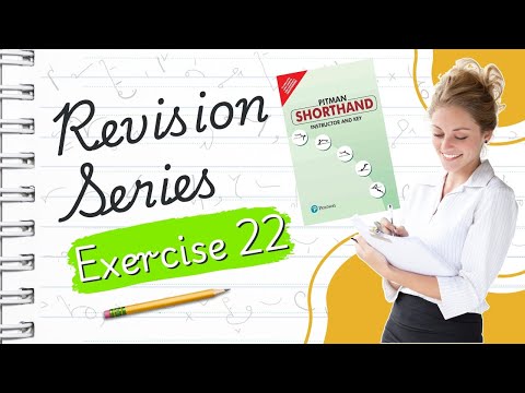 Pitman English Shorthand : Exercise -22 "REVISION SERIES" avoid common shorthand mistakes with ease!