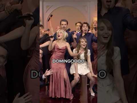 Sabrina Carpenter sings Defying Gravity for Domingo on SNL 50 #celebrity