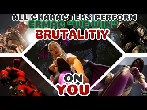 All Characters Perform Ermac’s “We Win” Brutality on YOU (First Person Camera Mod) - Mortal Kombat 1