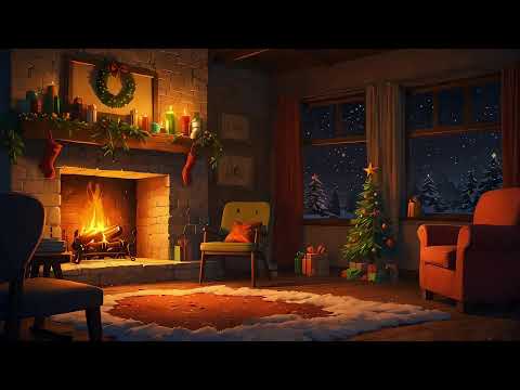 🔥 Fireplace Ambience LoFi Piano - Calm Beats for a Cozy Day 🔥