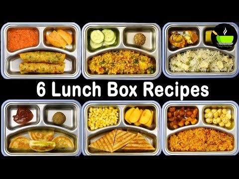 6 Lunch Box Recipes | School Tiffin Box Recipes | Kids Lunch Box Recipes | Healthy tiffin recipes