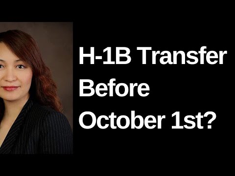 H-1B TRANSFER Before October 1st. Is it Possible?