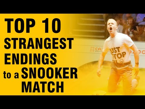 TOP 10 Strangest Endings to a Snooker Match!