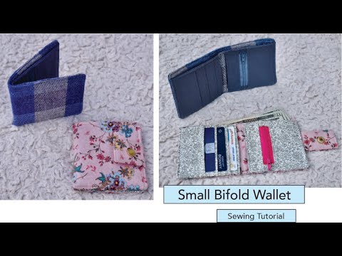 Small minimalist bifold Wallet - Sewing Tutorial