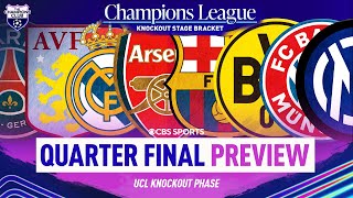 Champions League Quarterfinal PREVIEW | Arsenal vs. Real Madrid, Barcelona vs. Dortmund | CBS Sports