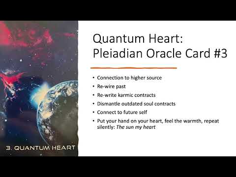 Quantum Heart: Pleiadian Oracle Card #3