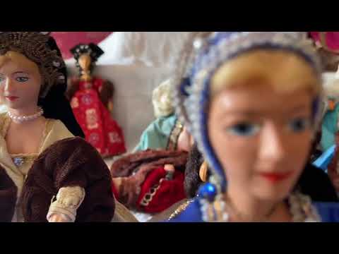 Peggy Nisbet dolls - how to identify the 6 wives of HenryVlll - the portrait dolls